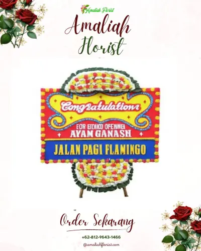 Bunga Papan Congratulation di Kamasan